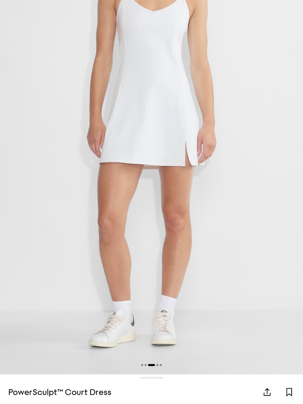 Aritzia White PowerSculpt Court Dress never worn